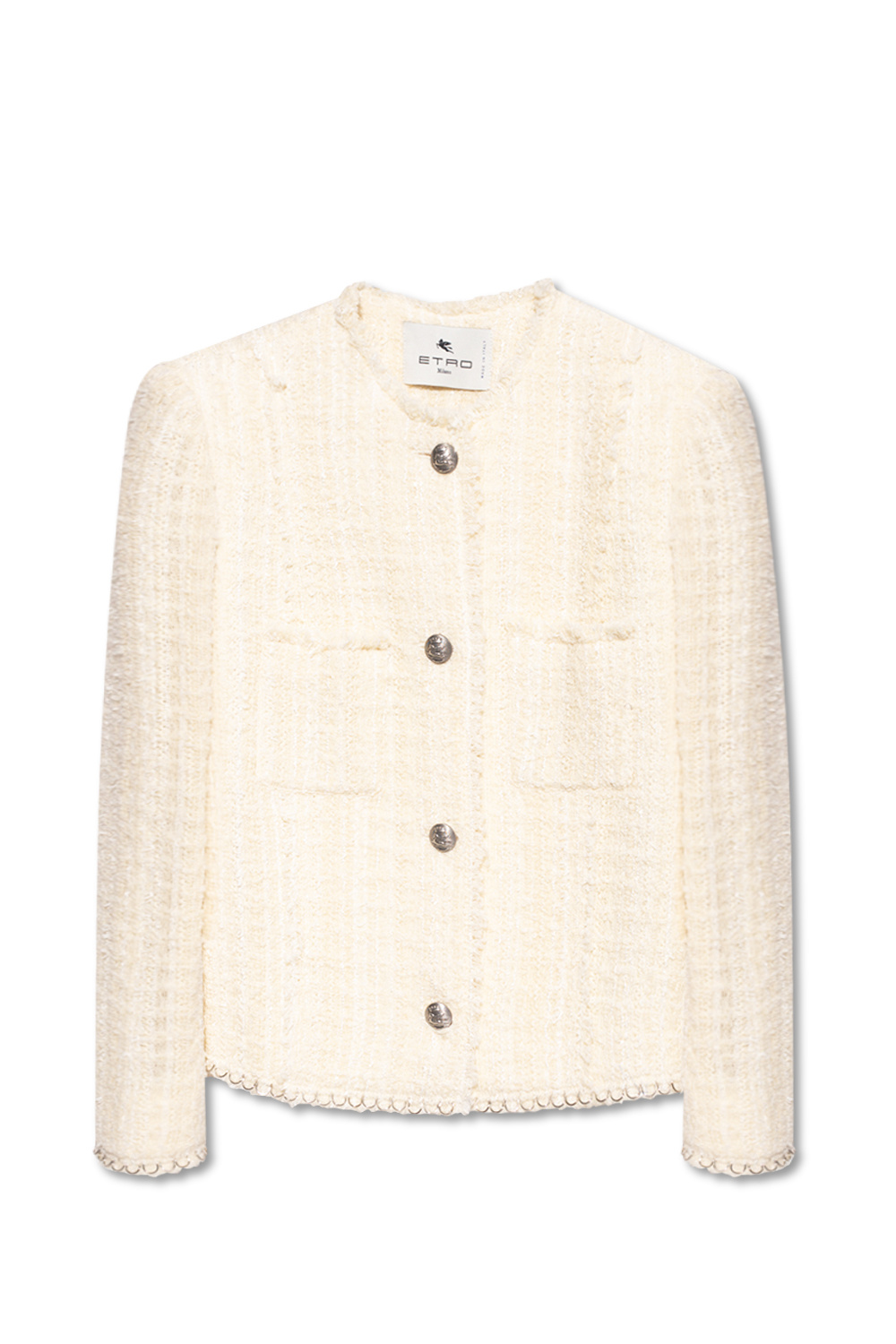 Beige boucle cheap jacket